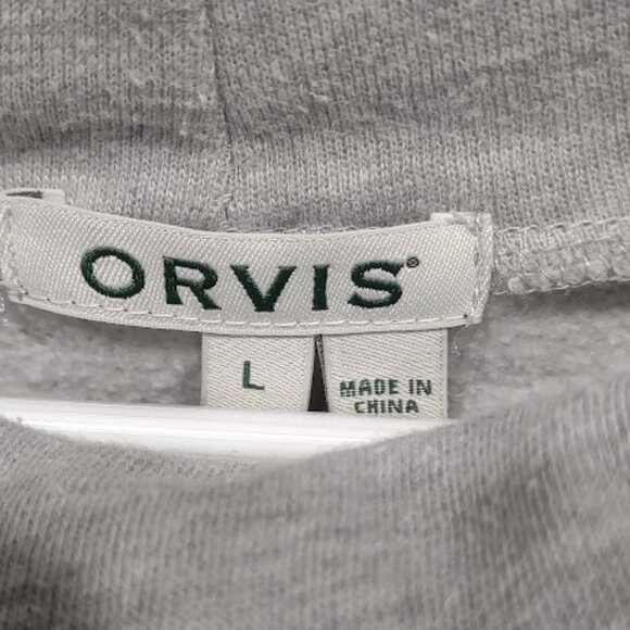 ORVIS MEN'S LARGE GRAY OVERSIZED COWL NECK SWEATSHIRT/WOMEN'S OS DRESS GORPCORE - Picture 7 of 7